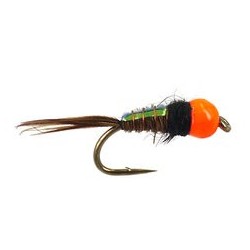 TG Tinsel Pheasant Hot Orange Nymph